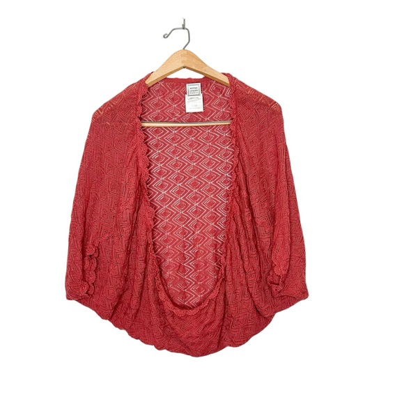 Herve‎ Leger Paris Vintage Y2K 2000s Crochet Knit Shrug Shawl Cover Up Small S